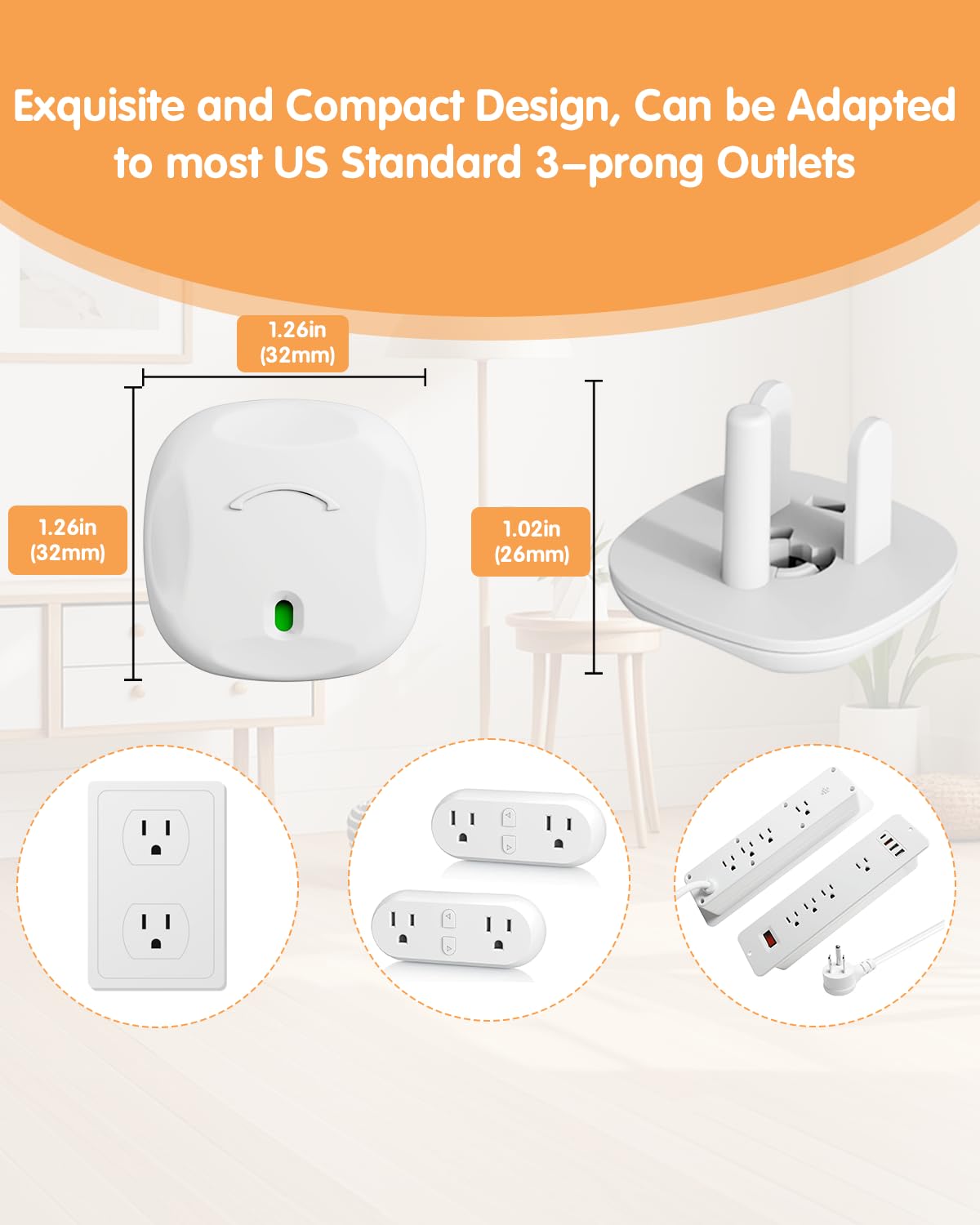 Outlet Covers Baby Proofing, 24 Pack Plug Covers Baby Proofing, Outlet Plug Covers for US 3-Prong to Prevent Electric Shock, Outlet Covers for Home, Office, School, Toddlers & Babies, White - Image 3