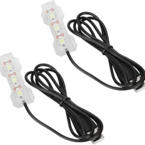 2Pcs Blue Light Small Aquarium Led Light, Multicolor Led Fish Tank for Freshwater Plants Aquarium Accessories，Fish and Aquatic Pets, Pet Supplies