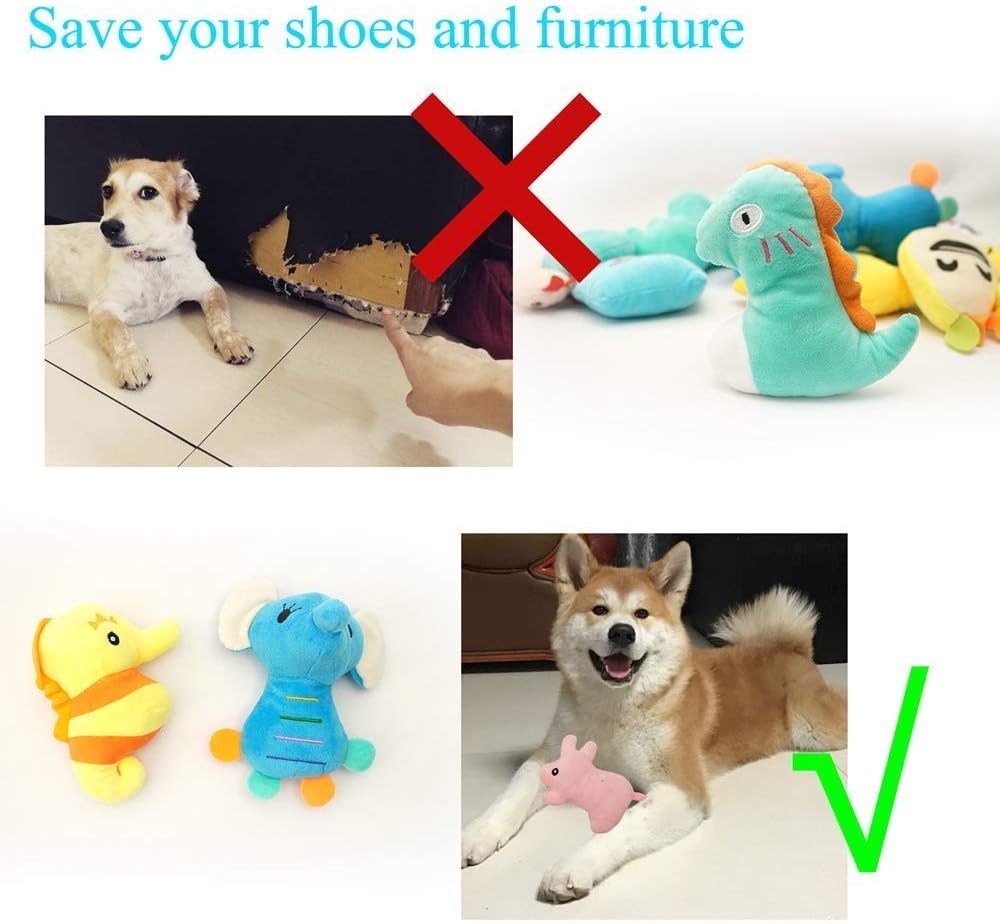 HDMOTU Pack of 26 Soft Small Medium Dog Squeaky Toys,Cute Puppy Favorite Comfortable Squeakers Toy,Multicolored for Puppy - Image 4