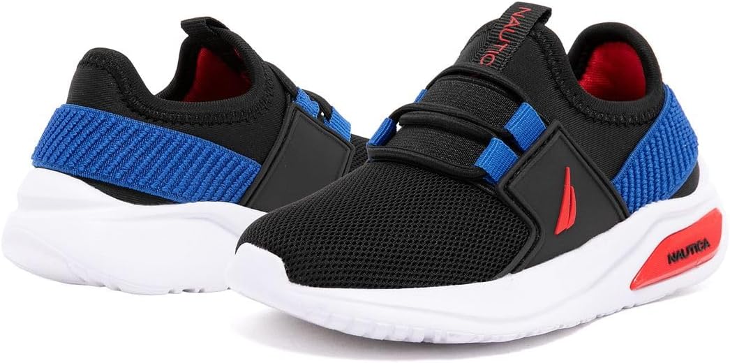 Nautica Kids Athletic Slip-On Sneakers - Comfortable Bungee Running Shoes for Boys and Girls - Stylish and Supportive Footwear for Active Kids (Big Kid/Little Kid/Toddler) - Image 6