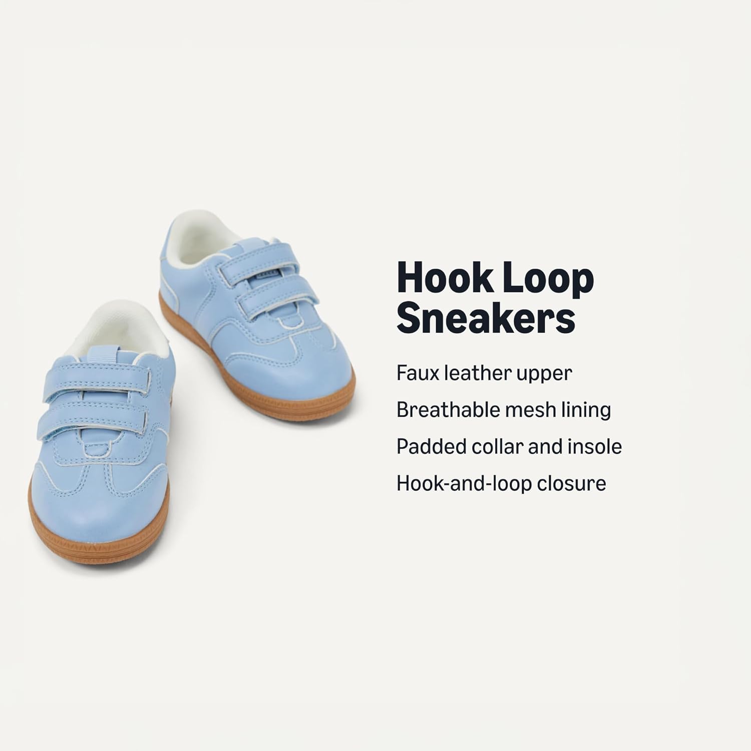 Amazon Essentials x Sofia Grainge Unisex Kids and Toddlers' Hook and Loop Sneakers with Rubber Sole - Image 2
