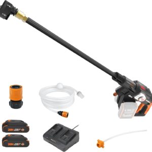 WORX 40V PowerShare Hydroshot Portable Power Cleaner WG647 | 800 PSI, Brushless, 5-in-1 Nozzle, Pressure Washer