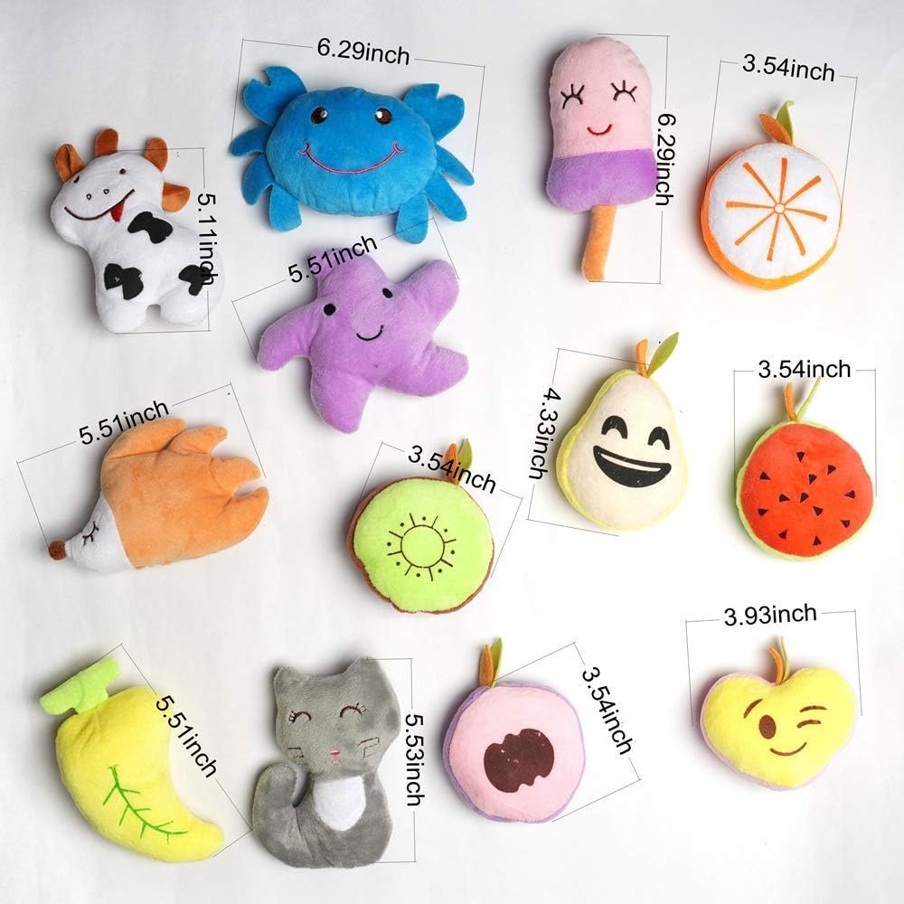 HDMOTU Pack of 26 Soft Small Medium Dog Squeaky Toys,Cute Puppy Favorite Comfortable Squeakers Toy,Multicolored for Puppy - Image 7