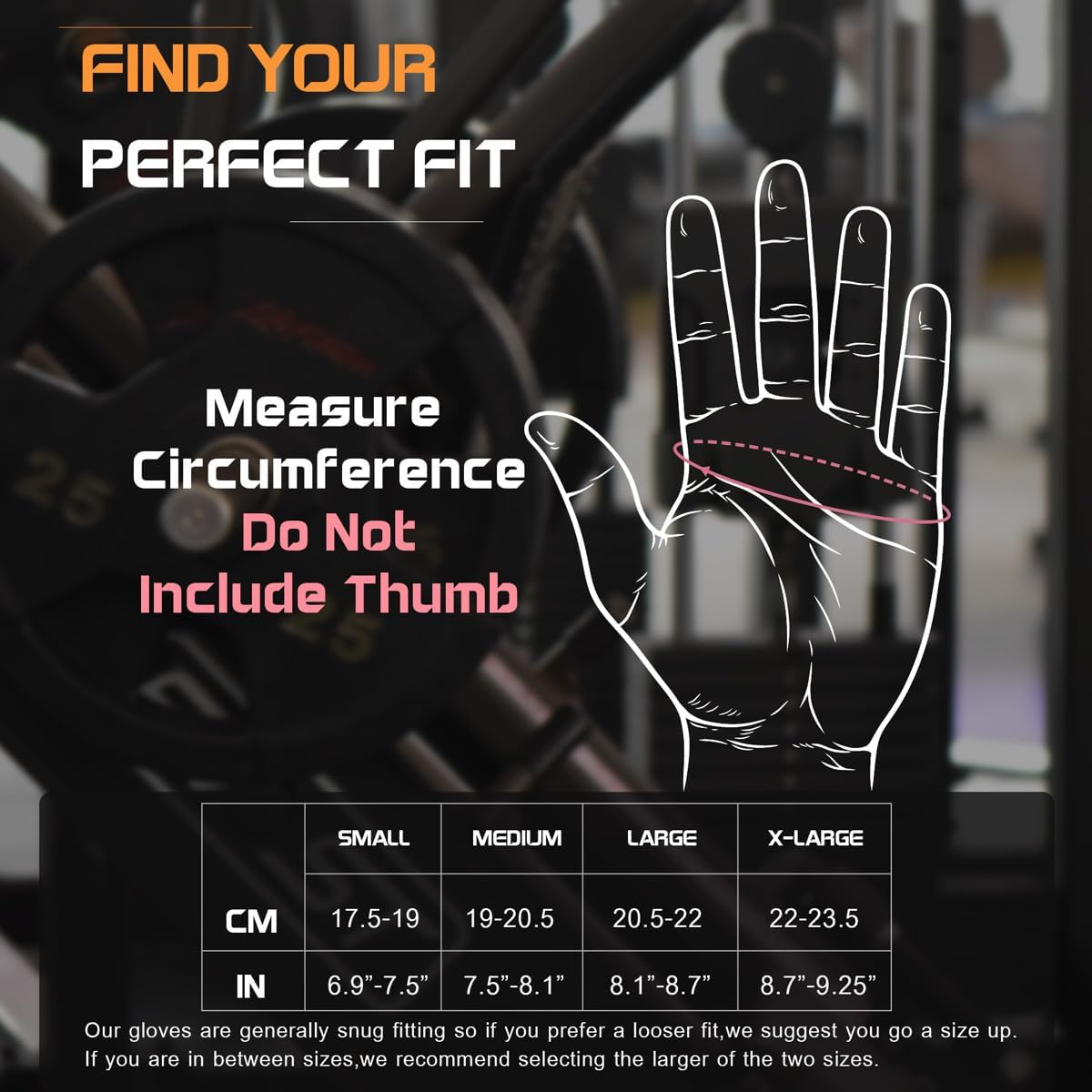 sunnex Workout Gloves for Women - Breathable Weight Lifting Gloves with Non-Slip Silicone Padding, Fingerless Gym Gloves for Cycling, Rowing, Pull Ups & Training (4 Sizes) - Image 6