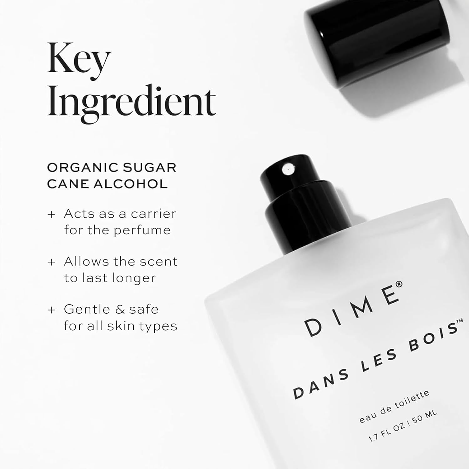 DIME Beauty Perfume Dans Les Bois - Woody Floral Perfume for Women with Cedarwood, Saffron & Night Jasmine, Clean Fragrance, Eau de Toilette, Vegan, 1.7 oz / 50 ml - Image 5