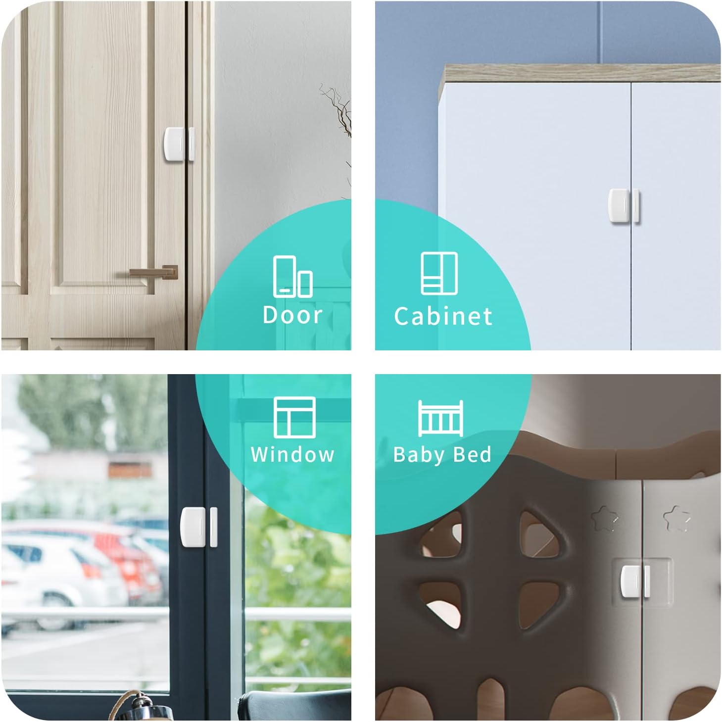 THIRDREALITY Zigbee Contact Sensor, Door and Window Monitor, Home Automation, Works with Home Assistant, SmartThings, Aeotec, Homey, Hubitat or Echo Devices with Build-in Zigbee Hub,hub Required - Image 6