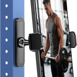 APPS2Car Magnetic Phone Holder for Gym, Alloy Base and Joint for Strong Hold, 360° Adjustable, Compatible with 4.7-6.5 Inch iPhone & Android Phones, Gym Accessories Gift for Men Women