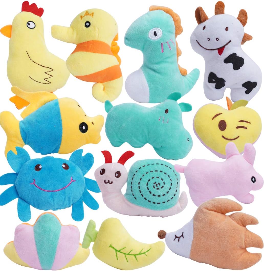 HDMOTU Pack of 26 Soft Small Medium Dog Squeaky Toys,Cute Puppy Favorite Comfortable Squeakers Toy,Multicolored for Puppy - Image 3