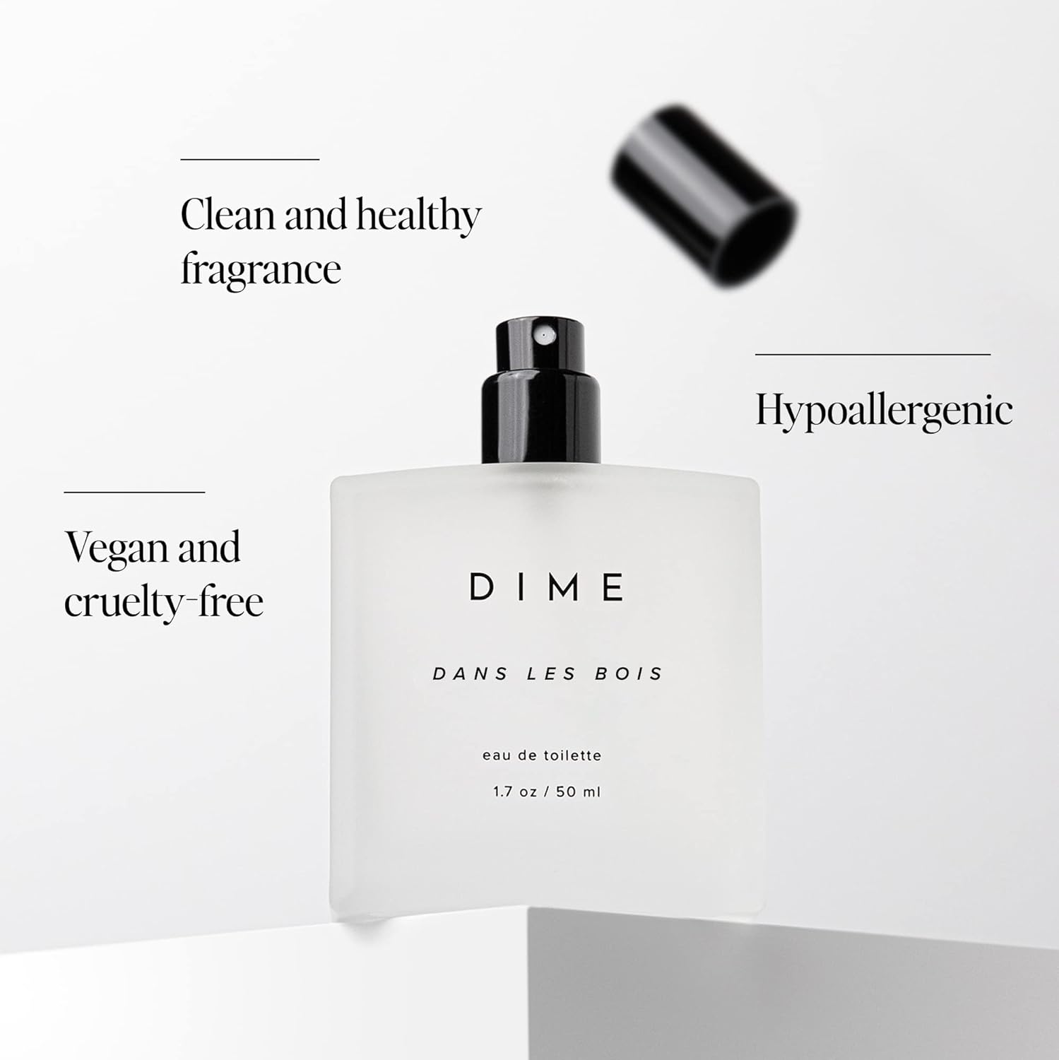 DIME Beauty Perfume Dans Les Bois - Woody Floral Perfume for Women with Cedarwood, Saffron & Night Jasmine, Clean Fragrance, Eau de Toilette, Vegan, 1.7 oz / 50 ml - Image 4