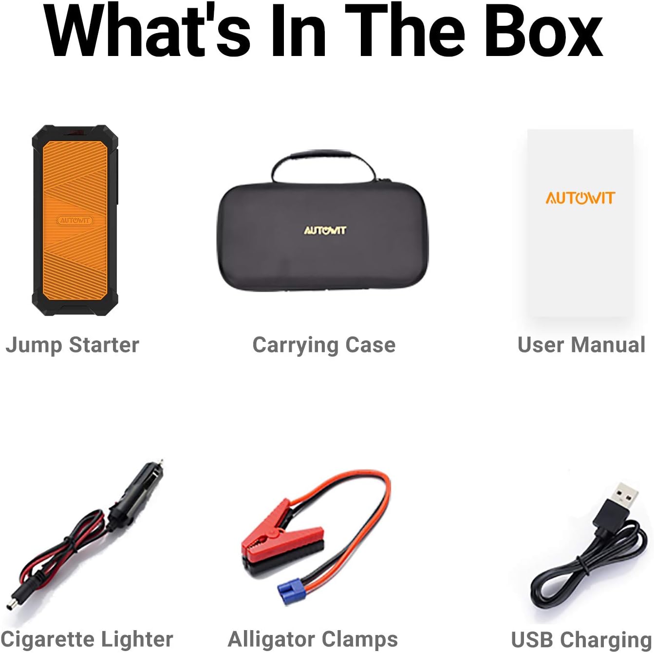 Autowit Super Capacitor Jump Starter, 12V Batteryless Portable Jump Box, Jumper Cables for 8.0 Gas&4.0 Diesel Car, Portable Jump Starter for Car Battery, Bulit-in Supercapacitor, No Need Pre-Charge - Image 10