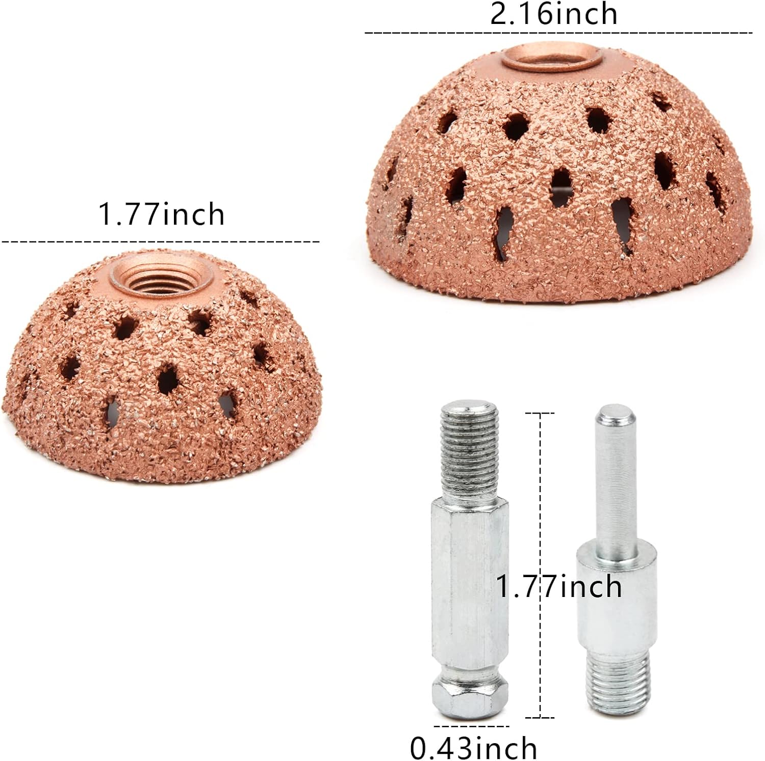 Shineyoo Tire Repair Patch Tools Tire Buffing Wheels 42 mm 55mm Tungsten Steel Buffing Wheel with Tire Patch Roller Scraping Cutter for Car Tire Grinding Polishing Accessories Kit - Image 5