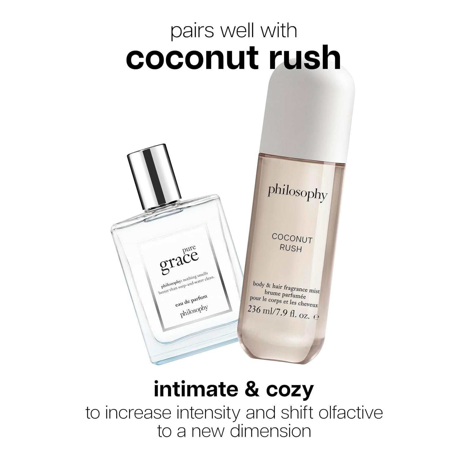 philosophy pure grace eau de parfum - crisp & clean women's perfume - with notes of water lily, leafy greens & musk - long lasting fragrance - 2 fl oz - Image 4
