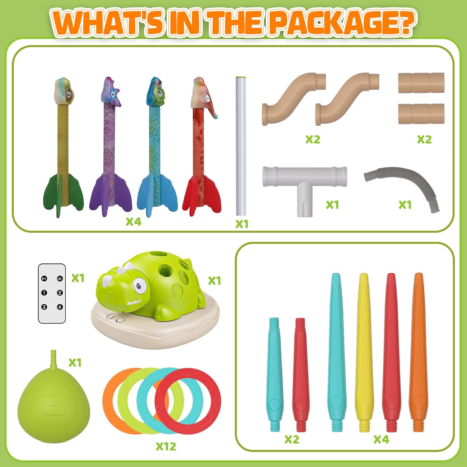 Aliex 3 in 1 Dinosaur Musical Jumping, Toss Ring and Stomping Launch Rocket Launcher, Indoor & Outdoor Sports Toys with Remote Control for Kids Ages 3-8 4-6,Active Outside Toy Gift for Boys and Girls Aliex 3 in 1 Dinosaur Musical Jumping, Toss Ring and Stomping Launch Rocket Launcher, Indoor & Outdoor Sports Toys with Remote Control for Kids Ages 3-8 4-6,Active Outside Toy Gift for Boys and Girls