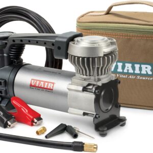 VIAIR 88P – 00088 Portable Compressor Kit with Alligator Clamps, Tire Inflator, Tire Air Pump, 12V, 120 PSI, for Up to 33 Inch Tires