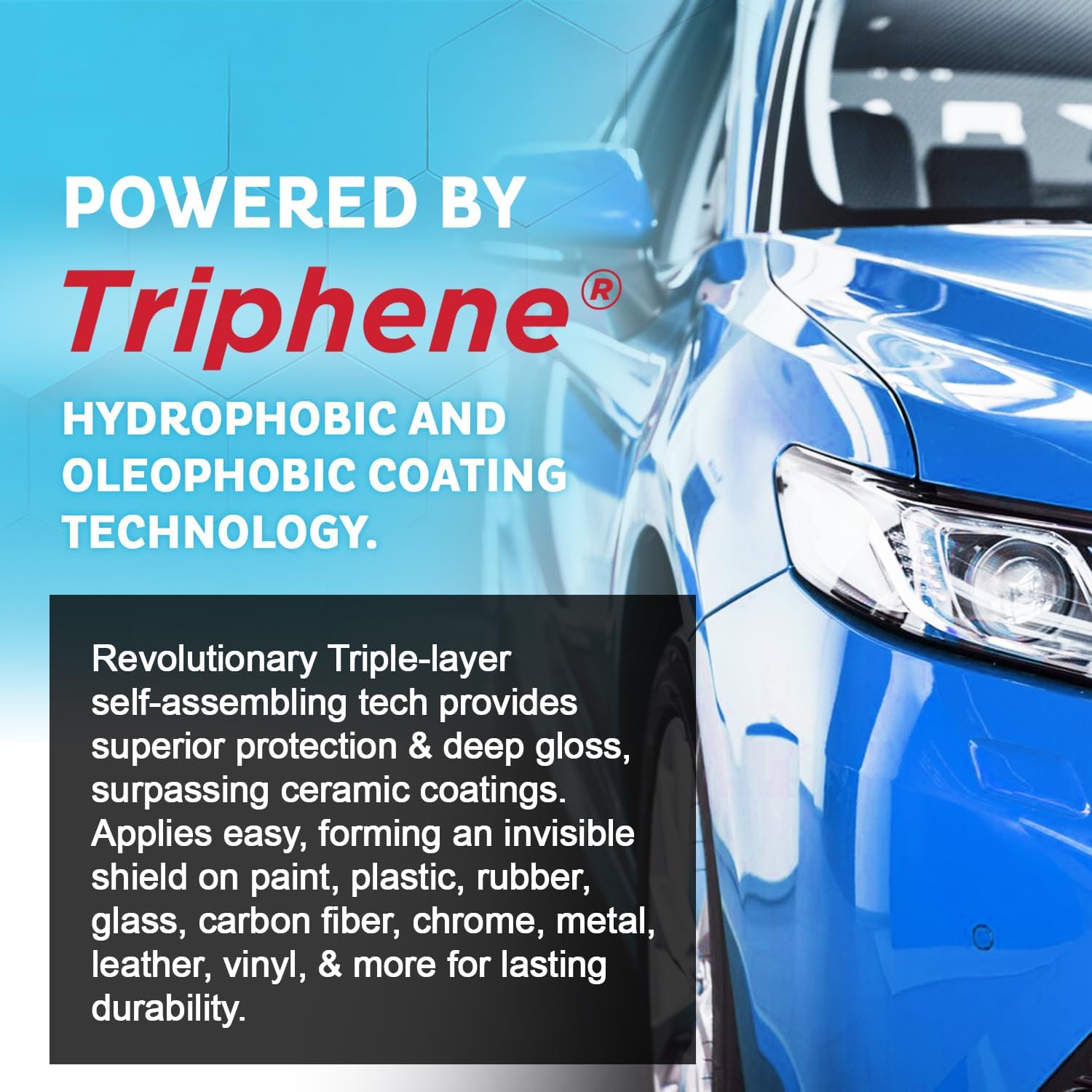 MAXLONE™ 20oz Car Spray with Triphene®, Quick Spray & Wipe All Purpose Waterless Detailer, Better Than Any Car Detailing Kit - Clean, Shine, Protect Paint, Glass, Wheels, and Trim Without Pre-Washing - Image 7