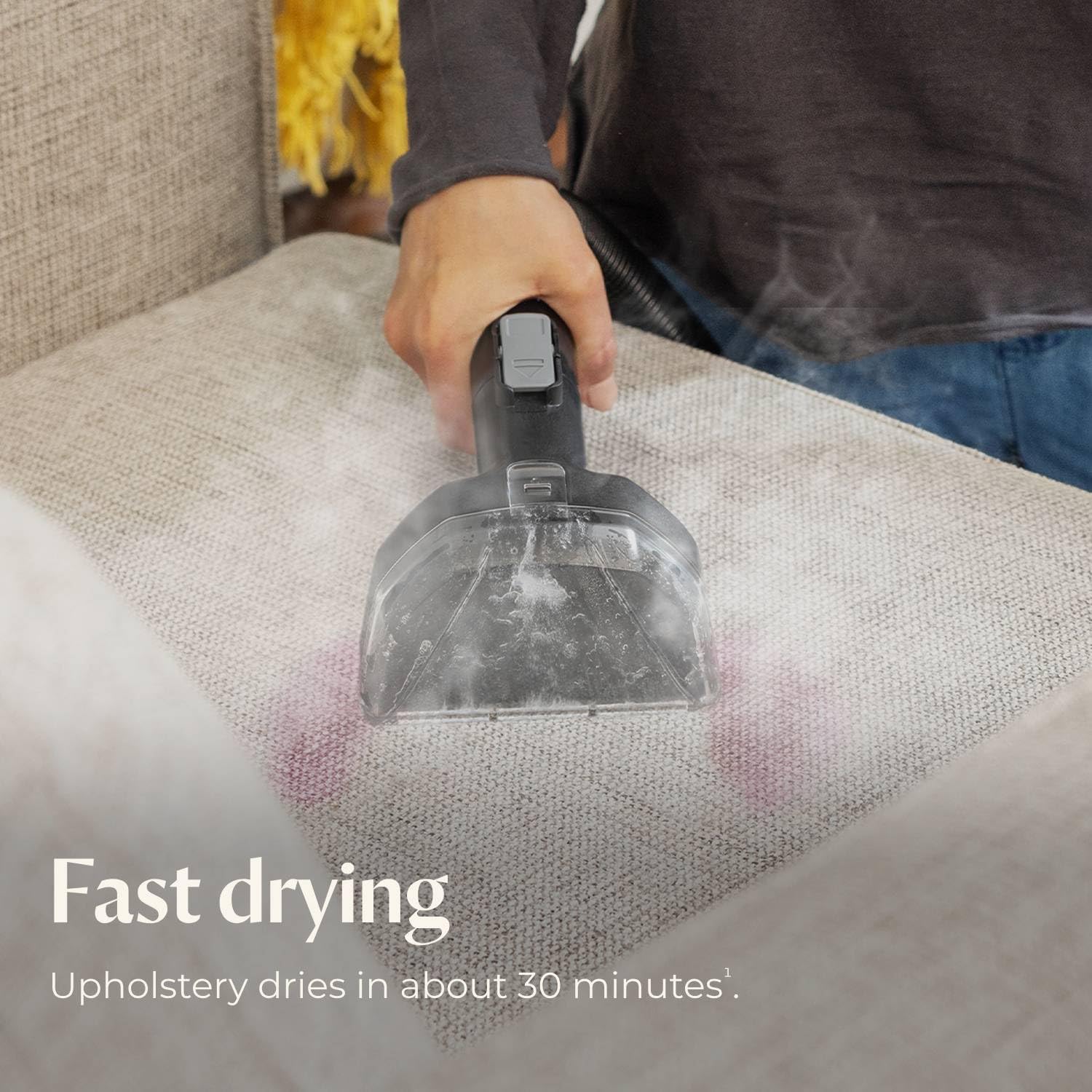 BISSELL Little Green HydroSteam Multi-Purpose Portable Carpet and Upholstery Cleaner, Car and Auto Detailer, 3618 - Image 4