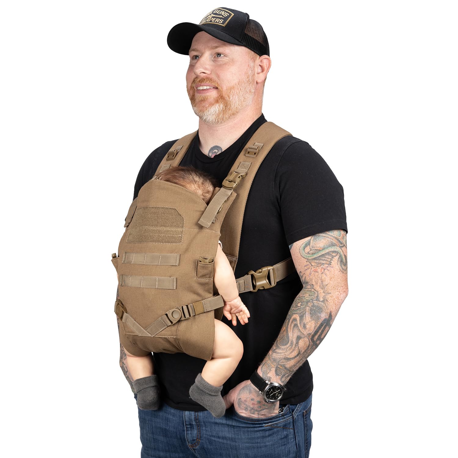 Tactical Baby Gear Tactical Baby Carrier for Dads – Ergonomic, Hip Healthy & Comfortable for Infants and Toddlers (8–33 lbs) (Coyote Brown) Tactical Baby Gear Tactical Baby Carrier for Dads – Ergonomic, Hip Healthy & Comfortable for Infants and Toddlers (8–33 lbs) (Coyote Brown)