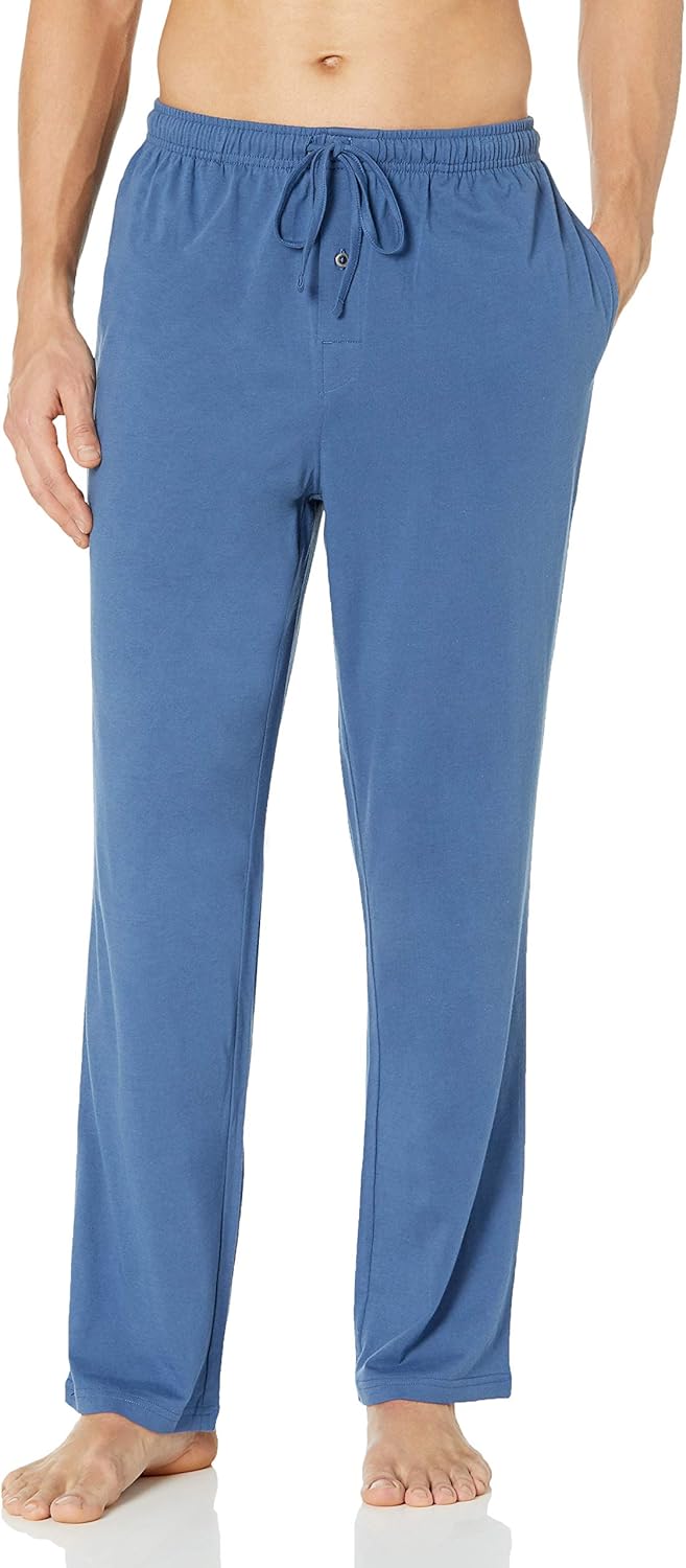 Amazon Essentials Men's Relaxed-Fit Lightweight Cotton Knit Lounge Pajama Pants