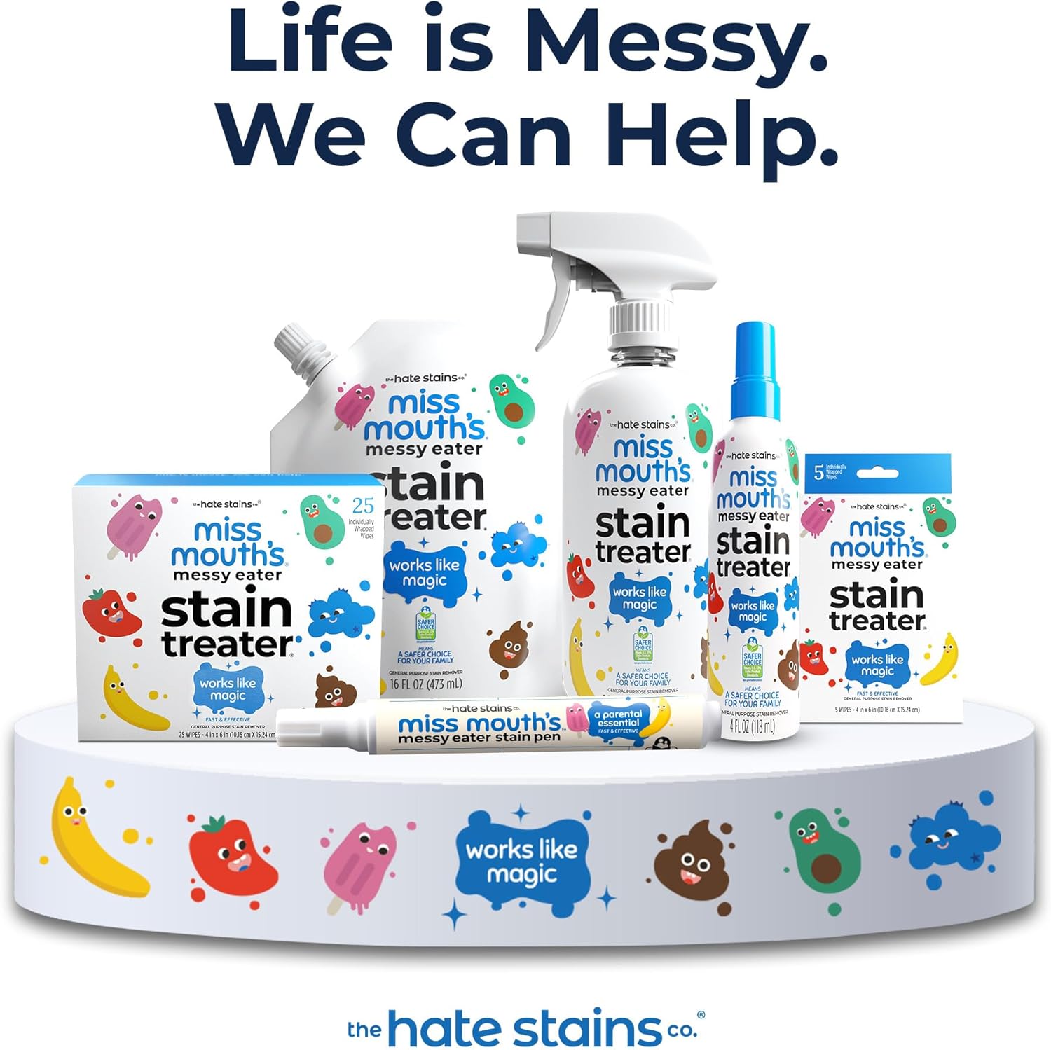 Miss Mouth's Messy Eater Stain Treater Spray - 4oz Stain Remover - Newborn & Baby Essentials - No Dry Cleaning Food, Grease, Coffee Off Laundry, Underwear, Fabric - Image 9