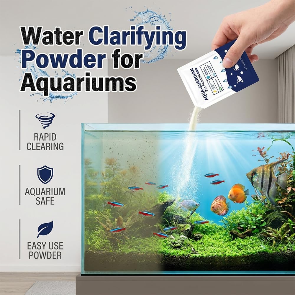 Aquatic Care Powder for Pond and Aquarium, 2026 New Aquatic Care Powder for Fish Shrimp & CrabEasy-Mix Pond and Aquarium Water Care Support, Maintenance Friendly Daily Water Care,100g (1) - Image 2