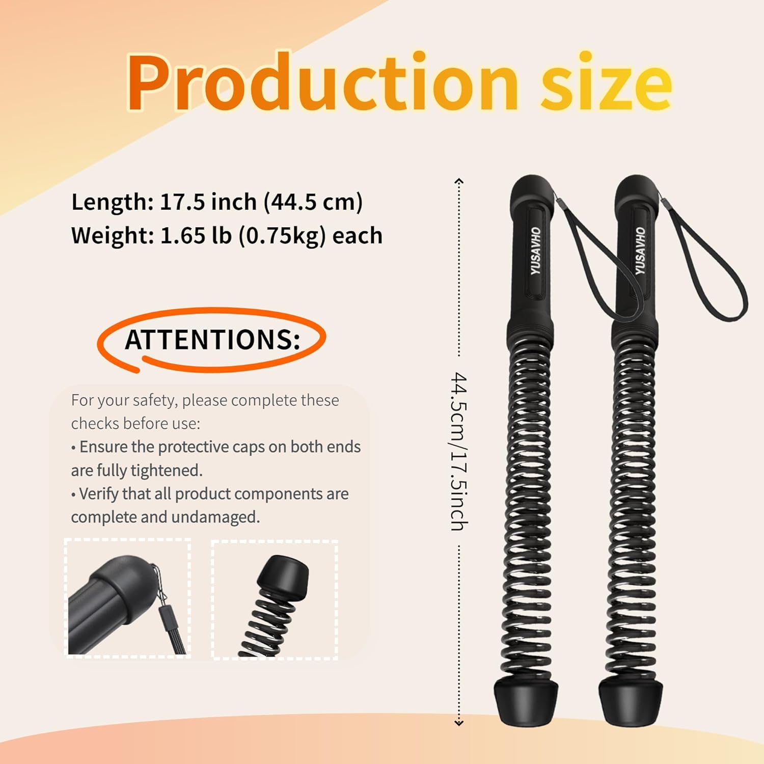 Ropeless Battle Ropes for Home Gym-Portable Cordless Training Rope Fitness Equipment for Men&Women,Weighted Workout Gear for Upper Body Cardio,Low-Impact Exercise Ropes for Small Spaces (Black) - Image 2
