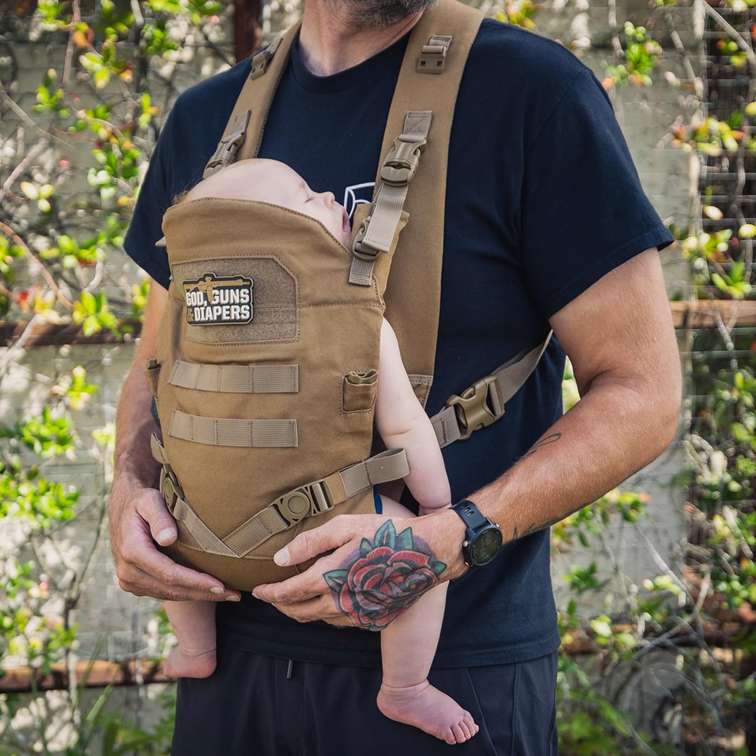 Tactical Baby Gear Tactical Baby Carrier for Dads – Ergonomic, Hip Healthy & Comfortable for Infants and Toddlers (8–33 lbs) (Coyote Brown) - Image 7