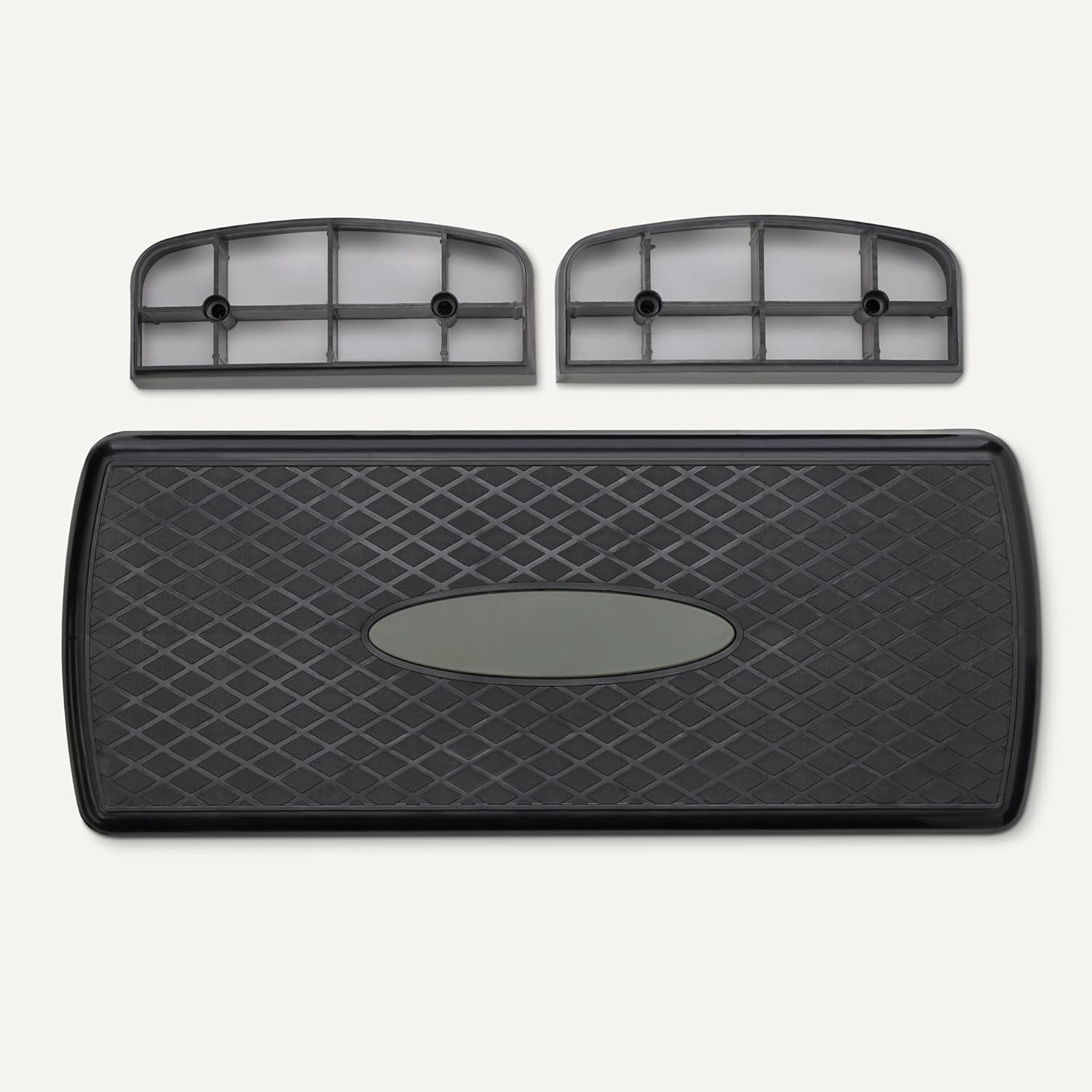 Amazon Basics Aerobic Exercise Step Platform, Adjustable Workout Stepper for Home Fitness, 27", Black/Grey - Image 4