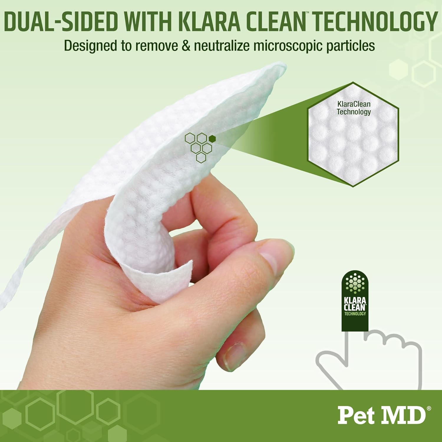 Pet MD Dog Ear Cleaning Wipes – Otic Cleanser for Dogs, Soothing Ear Care with Aloe Vera & Eucalyptus, Finger Wipes, 50 Count - Image 5