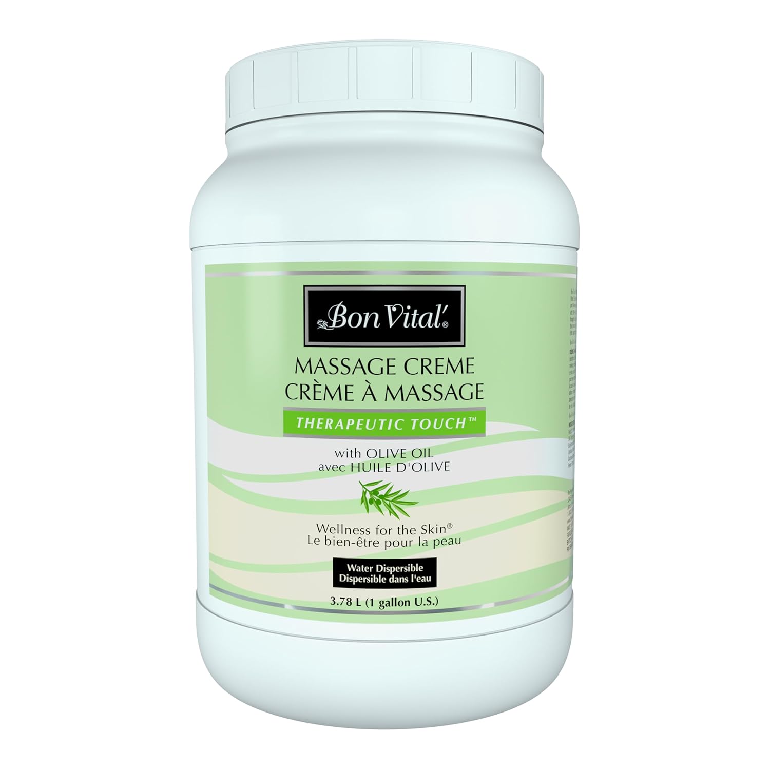 Bon Vital’ Therapeutic Touch Massage Creme, Professional Massage Therapy Cream with Olive Oil to Repair Dry Skin & Soothe Sore Muscles, Full Body Moisturizer, 1 Gal, Label may Vary Bon Vital’ Therapeutic Touch Massage Creme, Professional Massage Therapy Cream with Olive Oil to Repair Dry Skin & Soothe Sore Muscles, Full Body Moisturizer, 1 Gal, Label may Vary