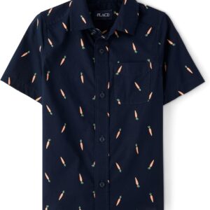 The Children’s Place boys Short Sleeve Button Up Shirt