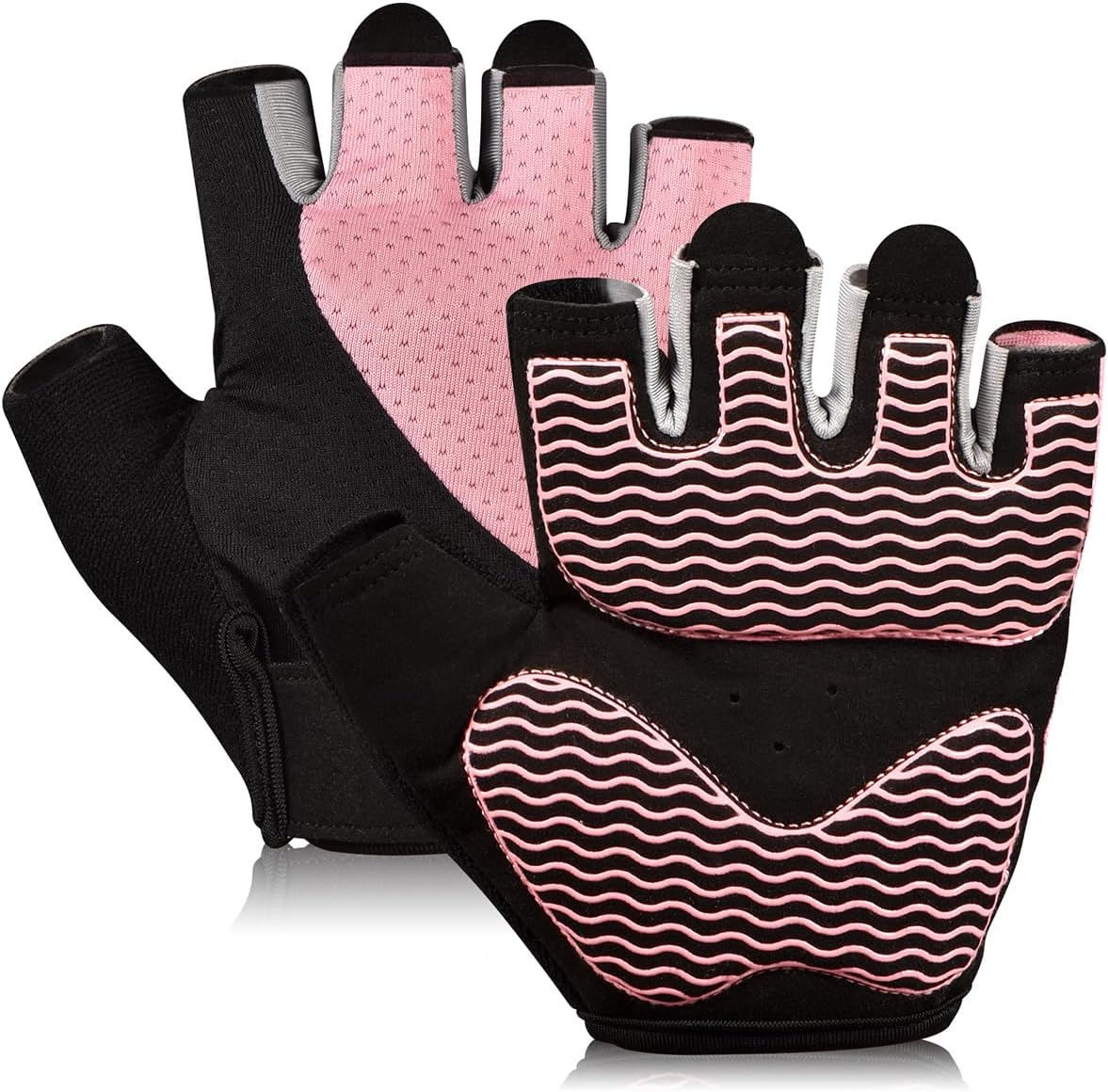 sunnex Workout Gloves for Women – Breathable Weight Lifting Gloves with Non-Slip Silicone Padding, Fingerless Gym Gloves for Cycling, Rowing, Pull Ups & Training (4 Sizes) sunnex Workout Gloves for Women – Breathable Weight Lifting Gloves with Non-Slip Silicone Padding, Fingerless Gym Gloves for Cycling, Rowing, Pull Ups & Training (4 Sizes)