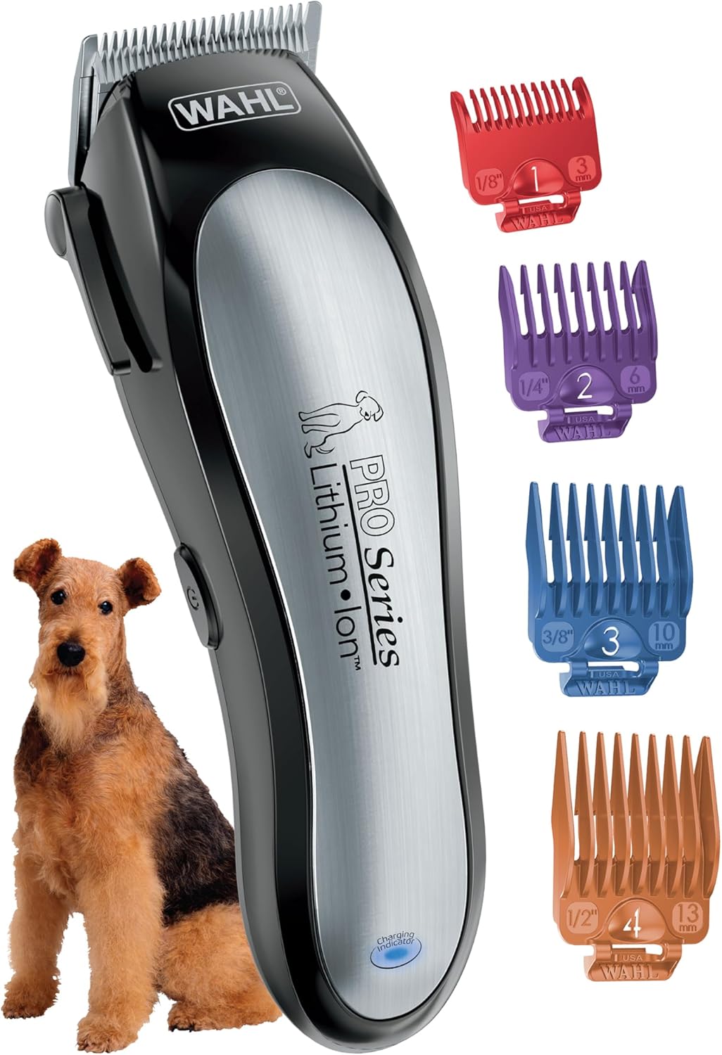 Wahl USA Lithium Ion Pro Series Cordless Animal Clippers – Rechargeable, Heavy-Duty, Electric Dog & Cat Grooming Kit for Small & Large Breeds with Thick to Heavy Coats – Model 9766 - Image 3