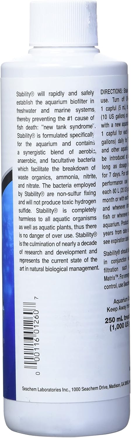 Seachem Stability - For Freshwater and Marine Aquariums 250ml - Image 3