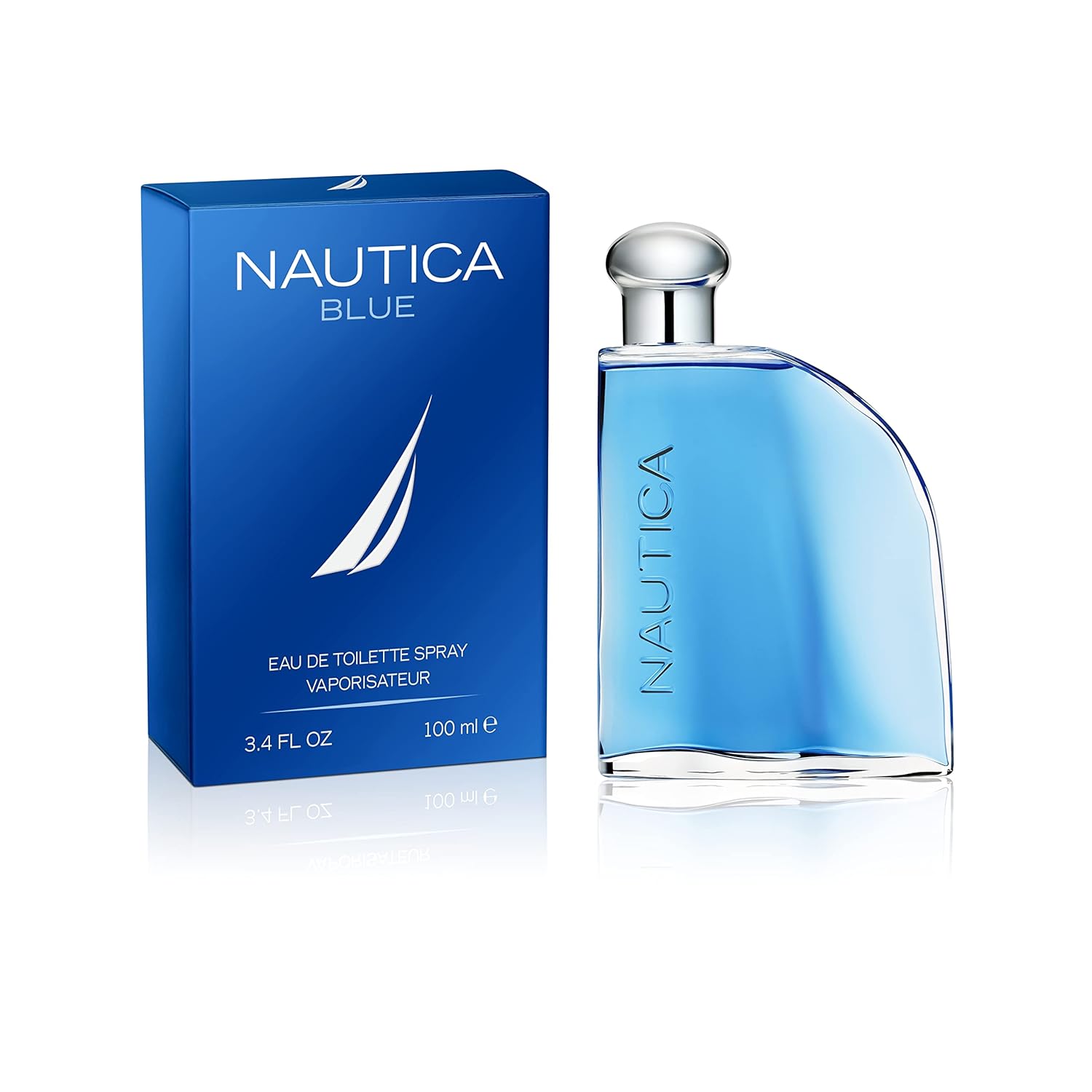 Nautica Blue Eau de Toilette 3.4 fl oz (Pack of 1), Notes of Basil, Jasmine, and Cedarwood, Men's Fragrance, Long Lasting, Everyday Fragrance, Travel Size - Image 2