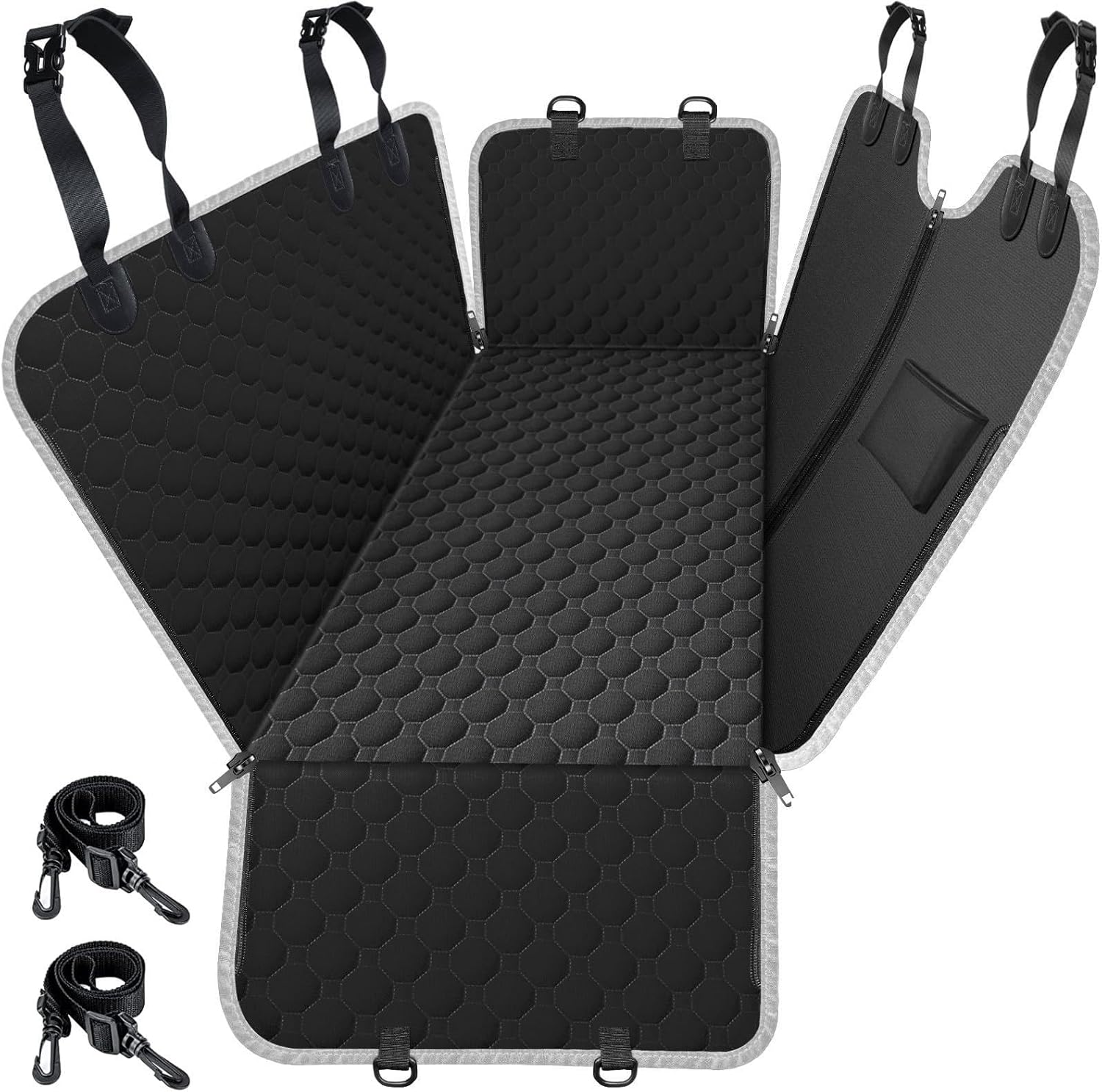 Mancro Dog Car Seat Cover for Back Seat, 2026 Upgraded 600D Heavy Duty Waterproof & Scratch-Resistant Dog Hammock for Car, Back Seat Pet Cover for Dogs with Sedan, Trucks and SUVs, Standard, Black Mancro Dog Car Seat Cover for Back Seat, 2026 Upgraded 600D Heavy Duty Waterproof & Scratch-Resistant Dog Hammock for Car, Back Seat Pet Cover for Dogs with Sedan, Trucks and SUVs, Standard, Black