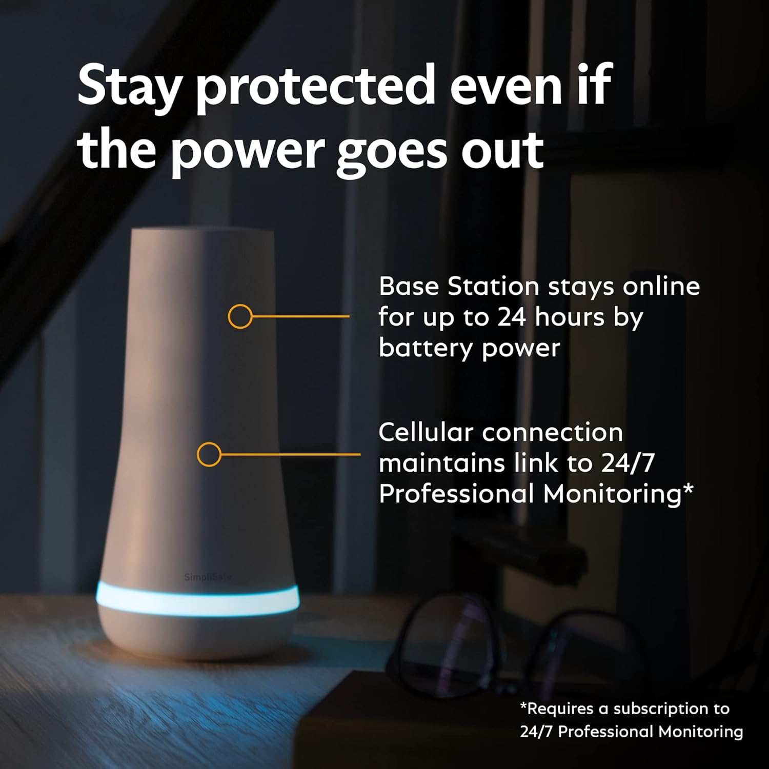 SimpliSafe 12 Piece Wireless Home Security System w/HD Camera - Optional 24/7 Professional Monitoring - No Contract - Compatible with Alexa and Google Assistant, White - Image 10