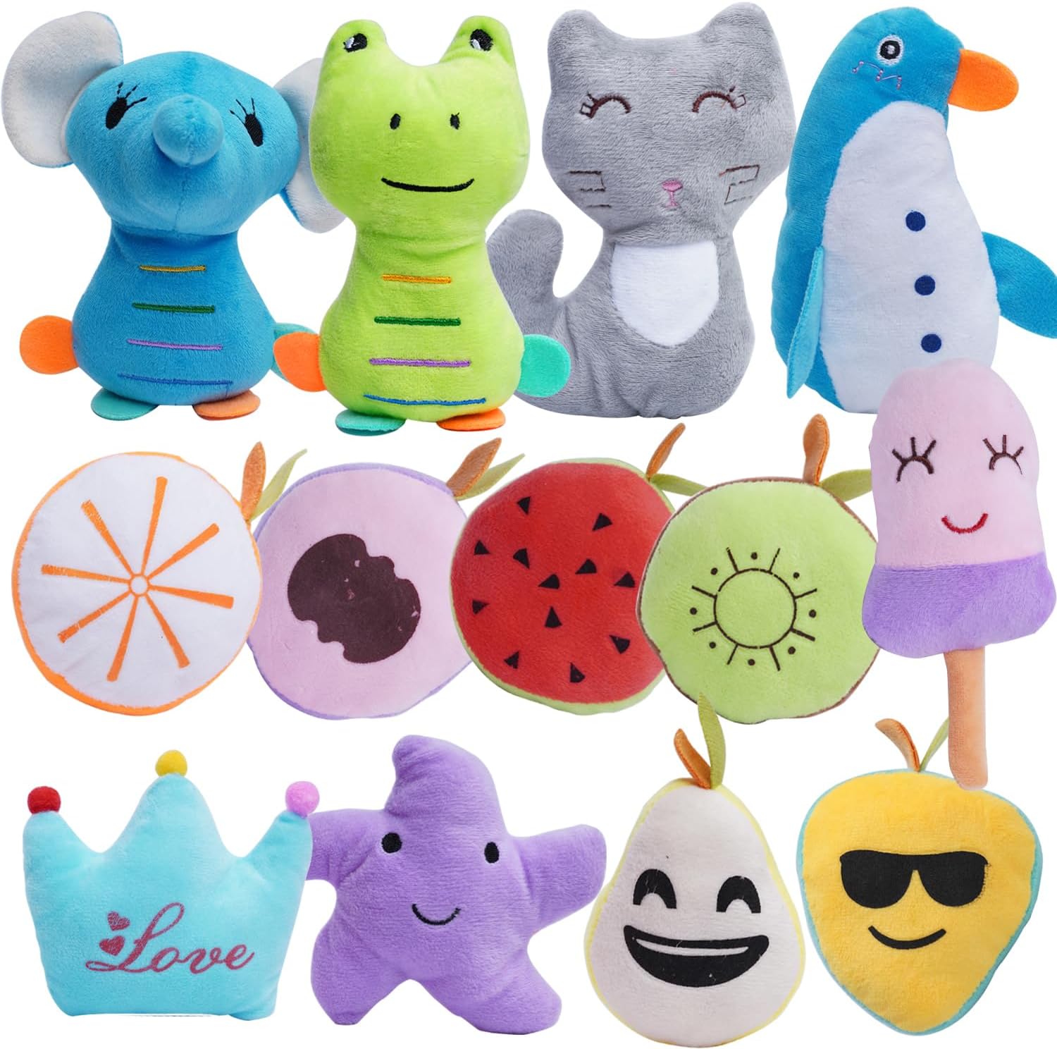 HDMOTU Pack of 26 Soft Small Medium Dog Squeaky Toys,Cute Puppy Favorite Comfortable Squeakers Toy,Multicolored for Puppy - Image 2