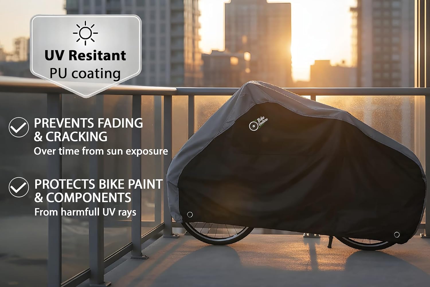 Bicycle Cover Waterproof Outdoor for 1 Bike, 3-Year Warranty, 420D Heavy Duty Ripstop, Anti-UV, Fits Mountain, Road, Cruiser & Standard Bikes up to 29 in, Rain Sun Dust All Weather Proof - Image 7