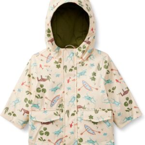 Amazon Essentials x Sofia Grainge Toddler and Baby Boys’ Water-Repellent Rain Jacket with Quilted Lining