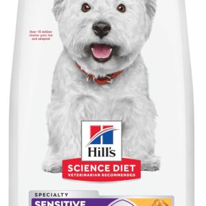 Hill’s Science Diet Adult Sensitive Stomach & Skin Small Bites Dry Dog Food, Chicken, 15 lb. Bag