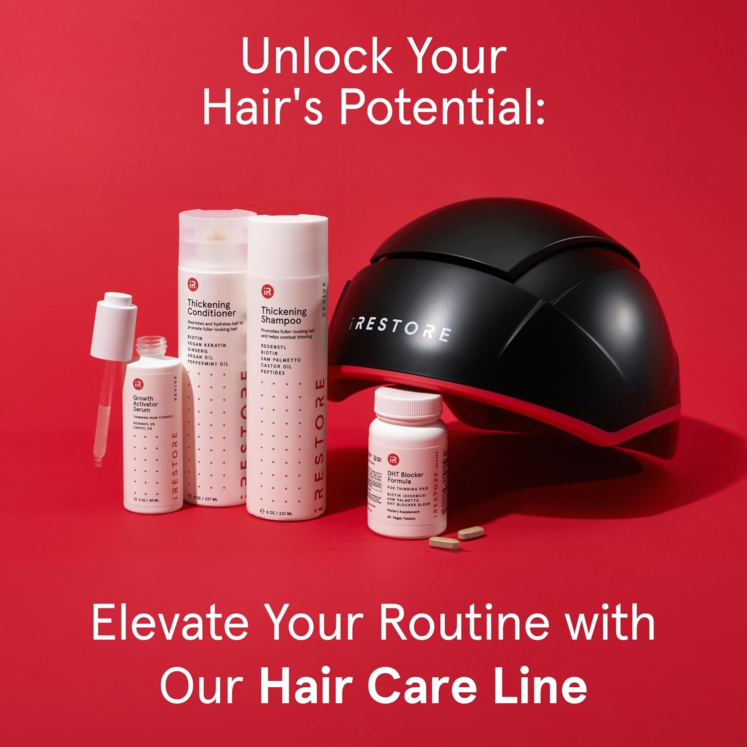 iRestore Essential - Laser Red Light Therapy for Hair Growth - FDA Cleared Hair Loss, Hair Thinning & Alopecia Treatment for Men & Women - Laser Cap for Hair Regrowth Stimulate Denser Fuller Hair - Image 9
