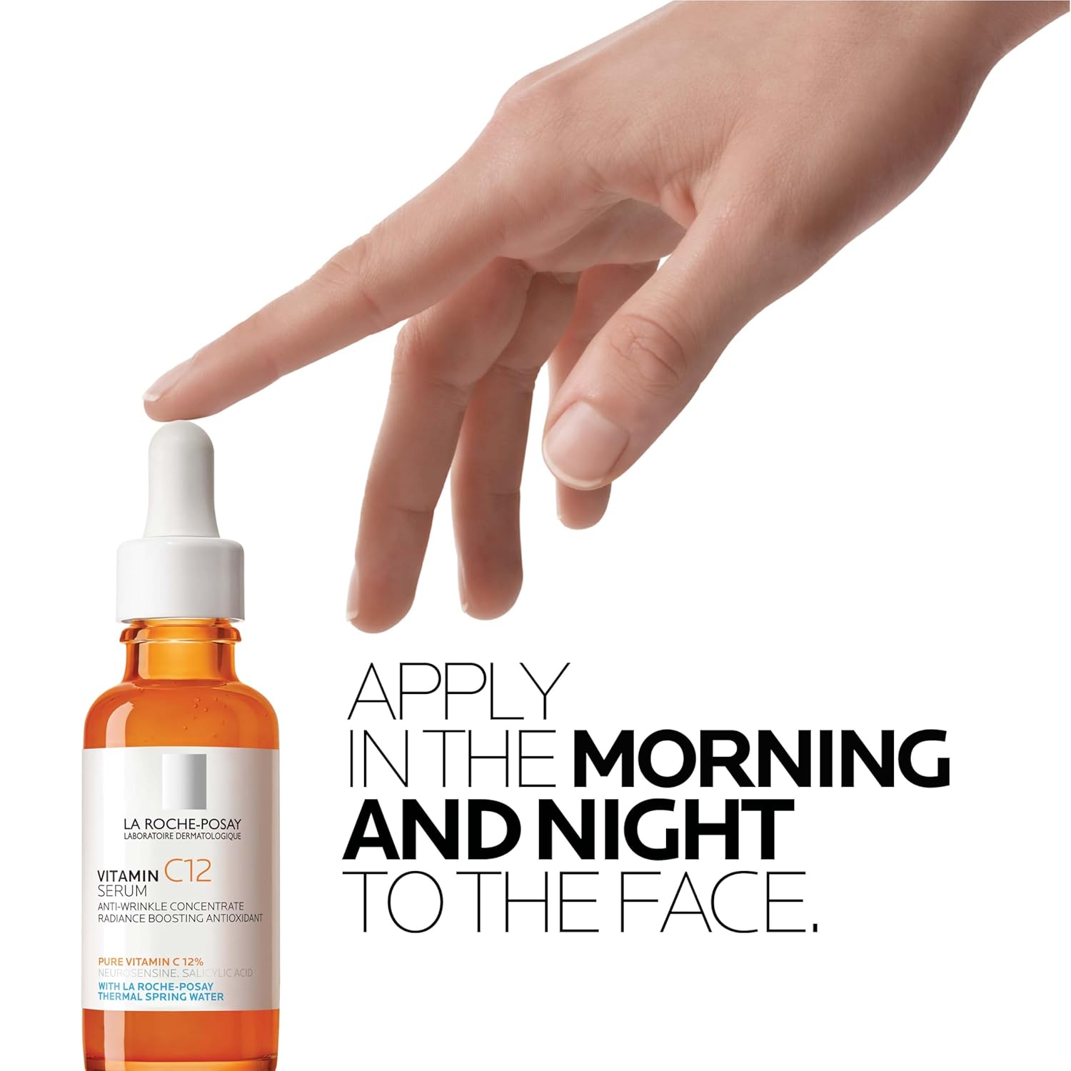 La Roche-Posay Pure 12% Vitamin C Serum For Face With Hyaluronic Acid & Salicylic Acid, Hydrating Face Serum, Boost Radiance & Reduce Wrinkles, 2 Formulas for Normal or Oily Skin Control - Image 9