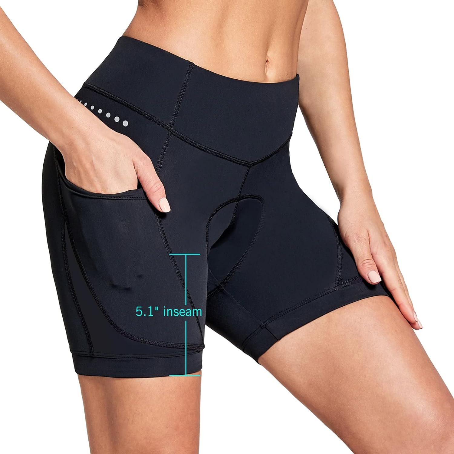 baleaf 4D Padded Bike Shorts Women Cycling Underwear Gel Padding Pockets - Image 2