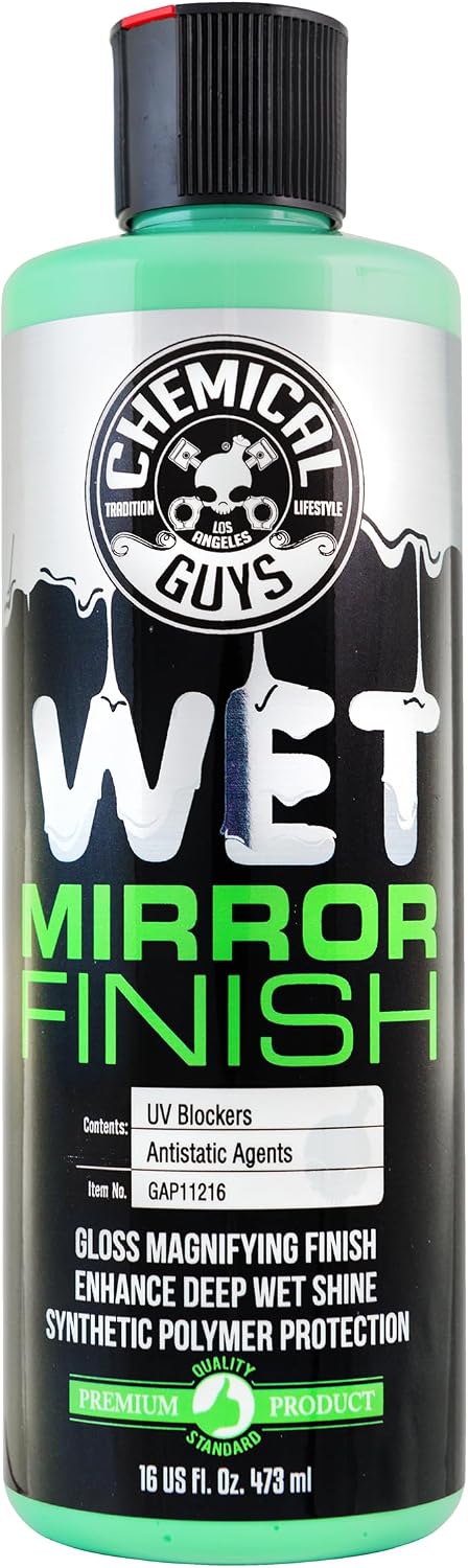 Chemical Guys Wet Mirror Finish High Gloss Glaze - Reflective Shine Enhancer & Car Paint Glaze for Trucks, SUVs, Motorcycles, and RVs - Safe for Clear Coat, Chrome, and Paintwork, 16 oz - Image 2