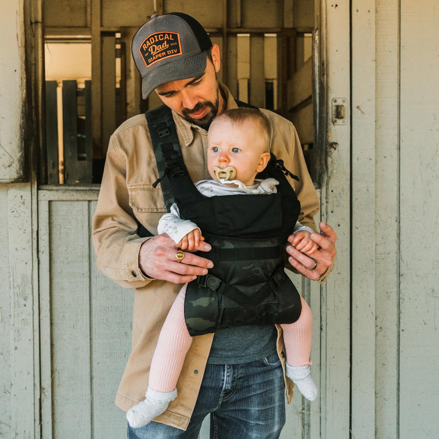 Tactical Baby Gear Tactical Baby Carrier for Dads – Ergonomic, Hip Healthy & Comfortable for Infants and Toddlers (8–33 lbs) (Coyote Brown) - Image 9