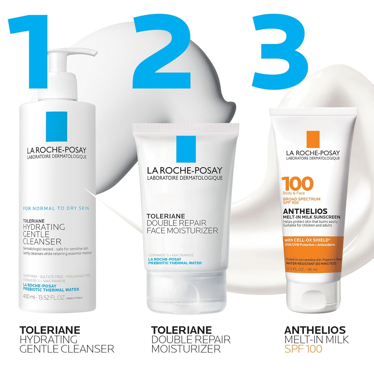La Roche-Posay Anthelios Melt-In Milk Sunscreen SPF 100, Sunscreen For Body & Face, Broad Spectrum SPF + Antioxidants, Oil Free, For Sun Sensitive Skin, Oxybenzone Free - Image 5