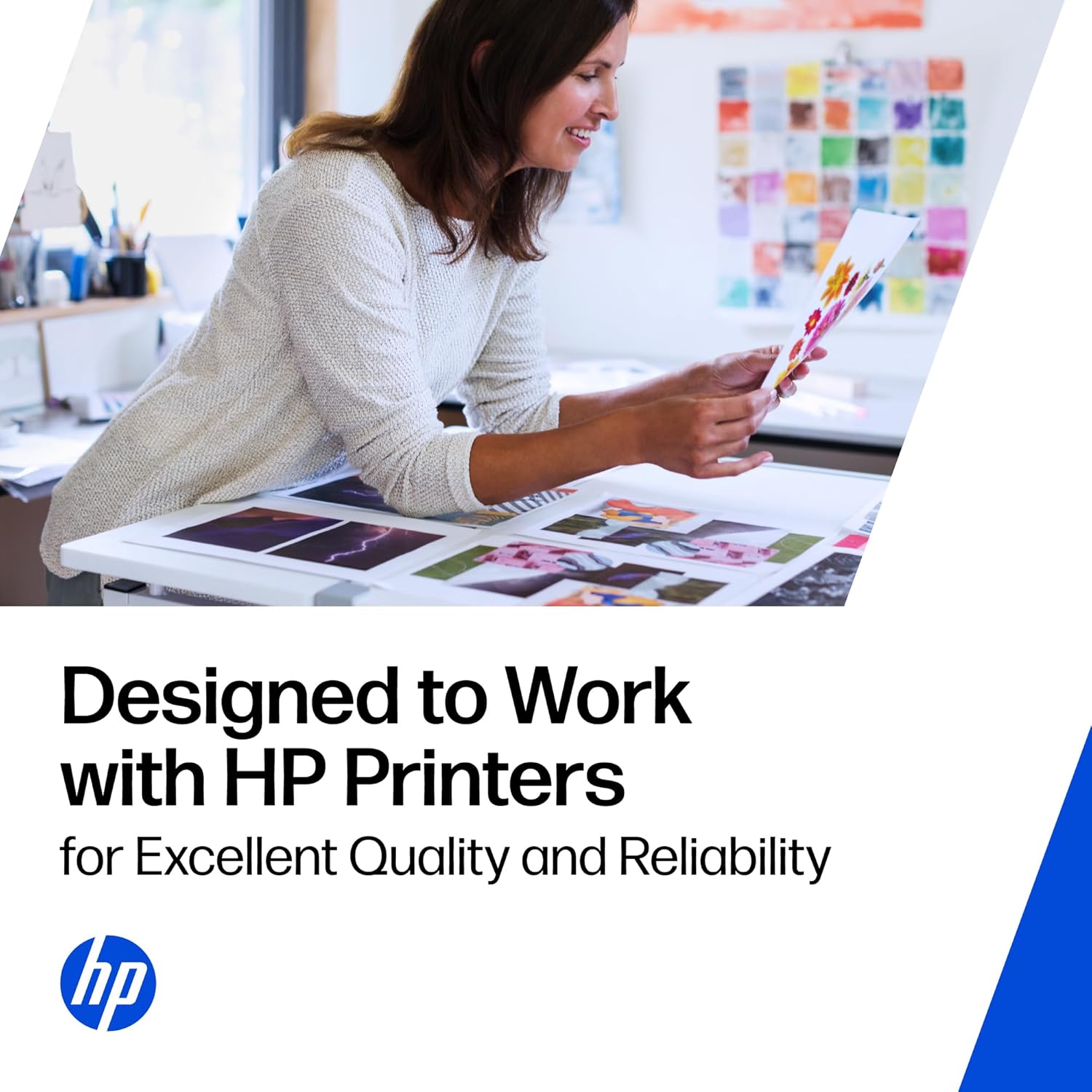 HP 63 65 Tri-Color Ink Cartridge | Works AMP; DeskJet 1100, 2100, 2600, 3600; Envy 4500, 5000; OfficeJet 3800, 4600, 5200 Series | B7RT2AN. Works with Both 63 and 65 Ink. - Image 5