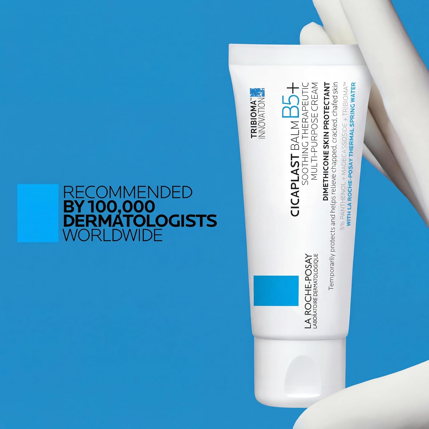 La Roche-Posay Cicaplast Balm B5 Skin Barrier Repair Cream with Centella Asiatica, Shea Butter & Panthenol | Multi-Purpose Healing Ointment for Dry, Irritated Skin | Face, Body & Hand Balm, Baby Safe - Image 10