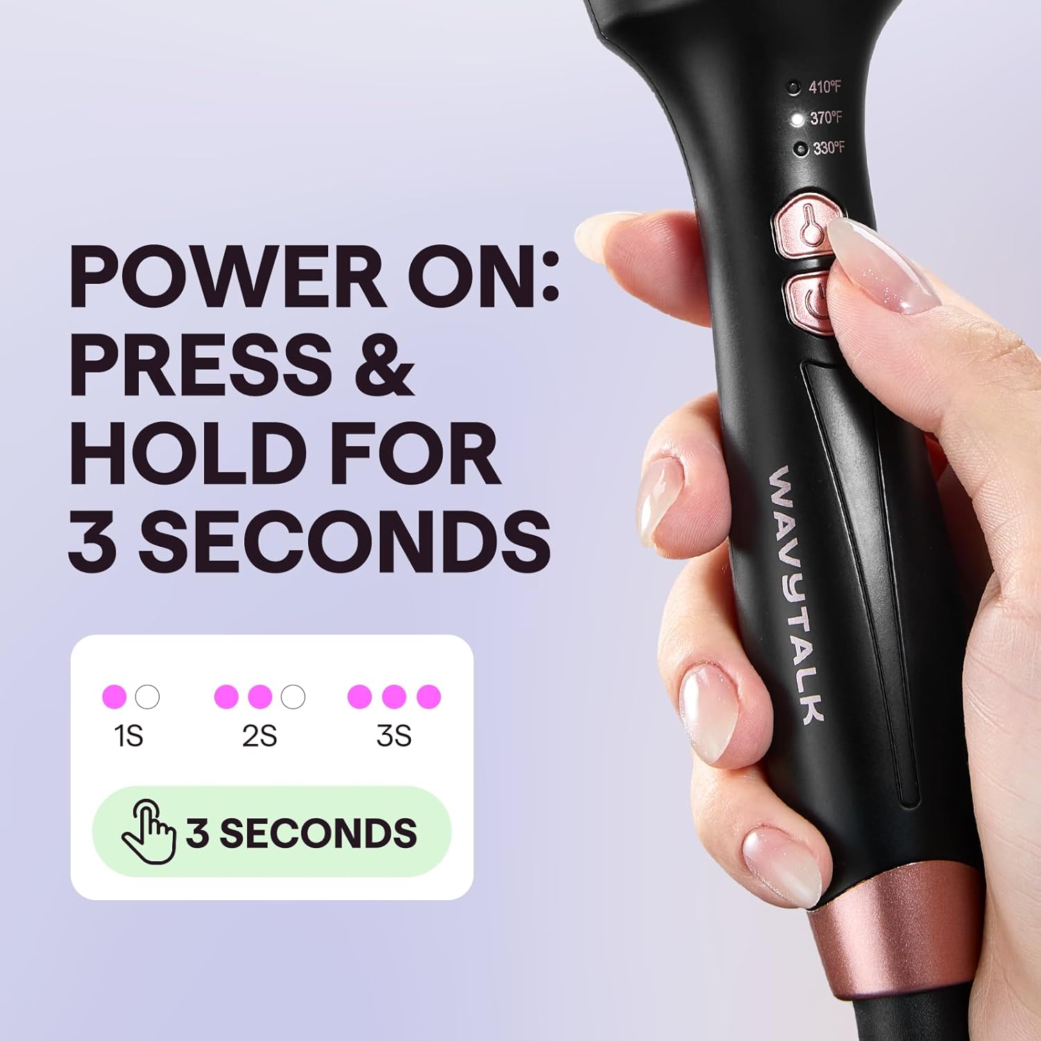 Wavytalk Updated Version Thermal Brush for Blowout Look, Blowout Express 1.5 Inch Ionic Thermal Round Brush Makes Hair Smoother Get Natural Curls, Dual Voltage, Easy to Use - Image 7