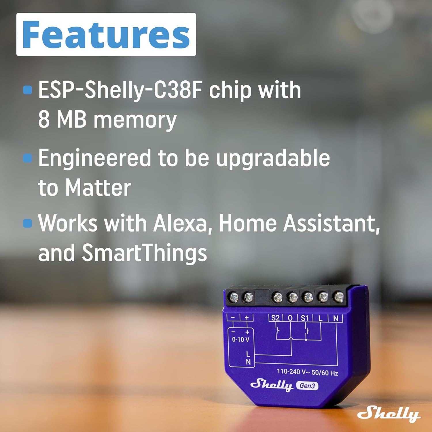 Shelly Dimmer 0/1-10V PM Gen3 | WiFi Smart Dimming with Power Monitoring | Home Automation | Compatible with Alexa & Google Home | iOS Android App | No Hub Required - Image 4